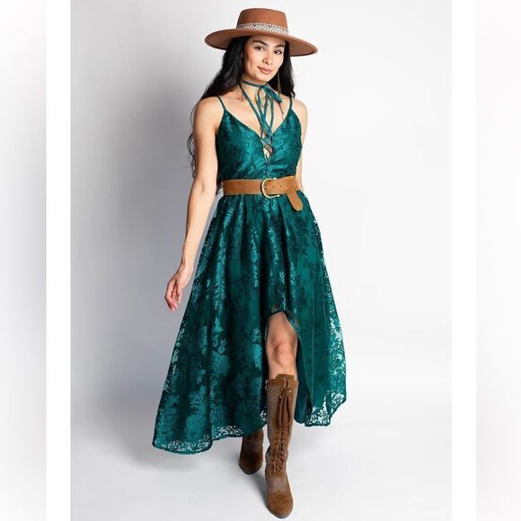 JOYFOLIE HOLLI DRESS IN OCEAN TEAL XL NWT - Picture 5 of 8